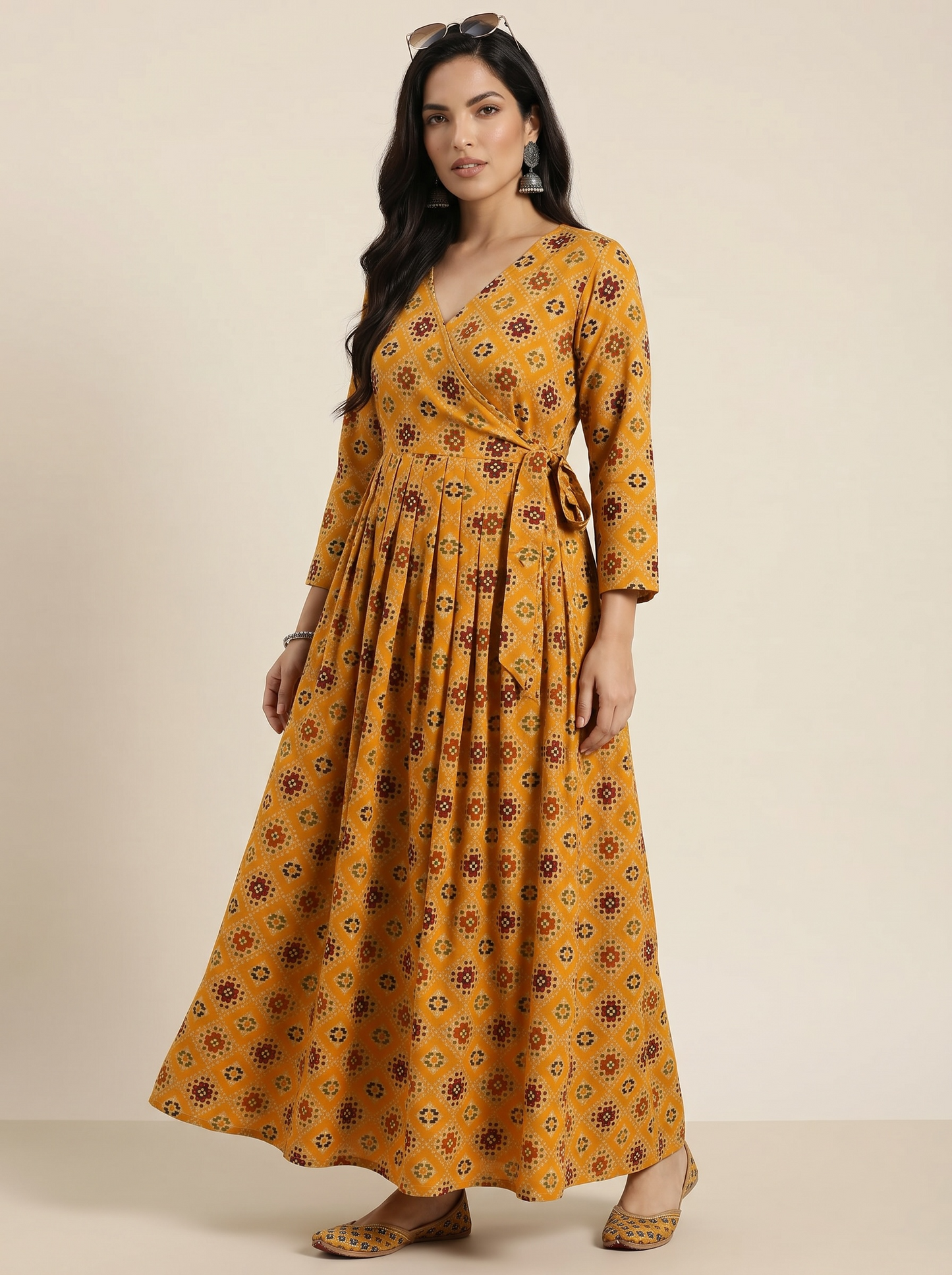 Golden Mosaic Cotton Maxi Dress – The Summer Holiday Collection