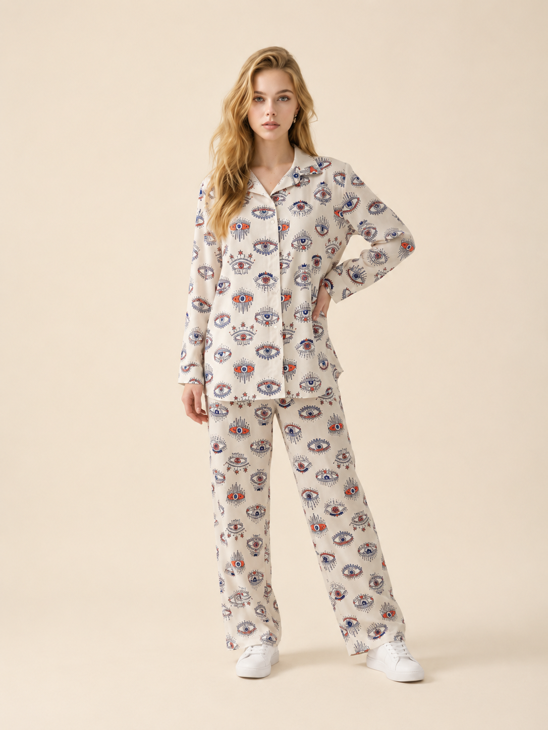 Ivory Evil Eye Co-Ord Set
