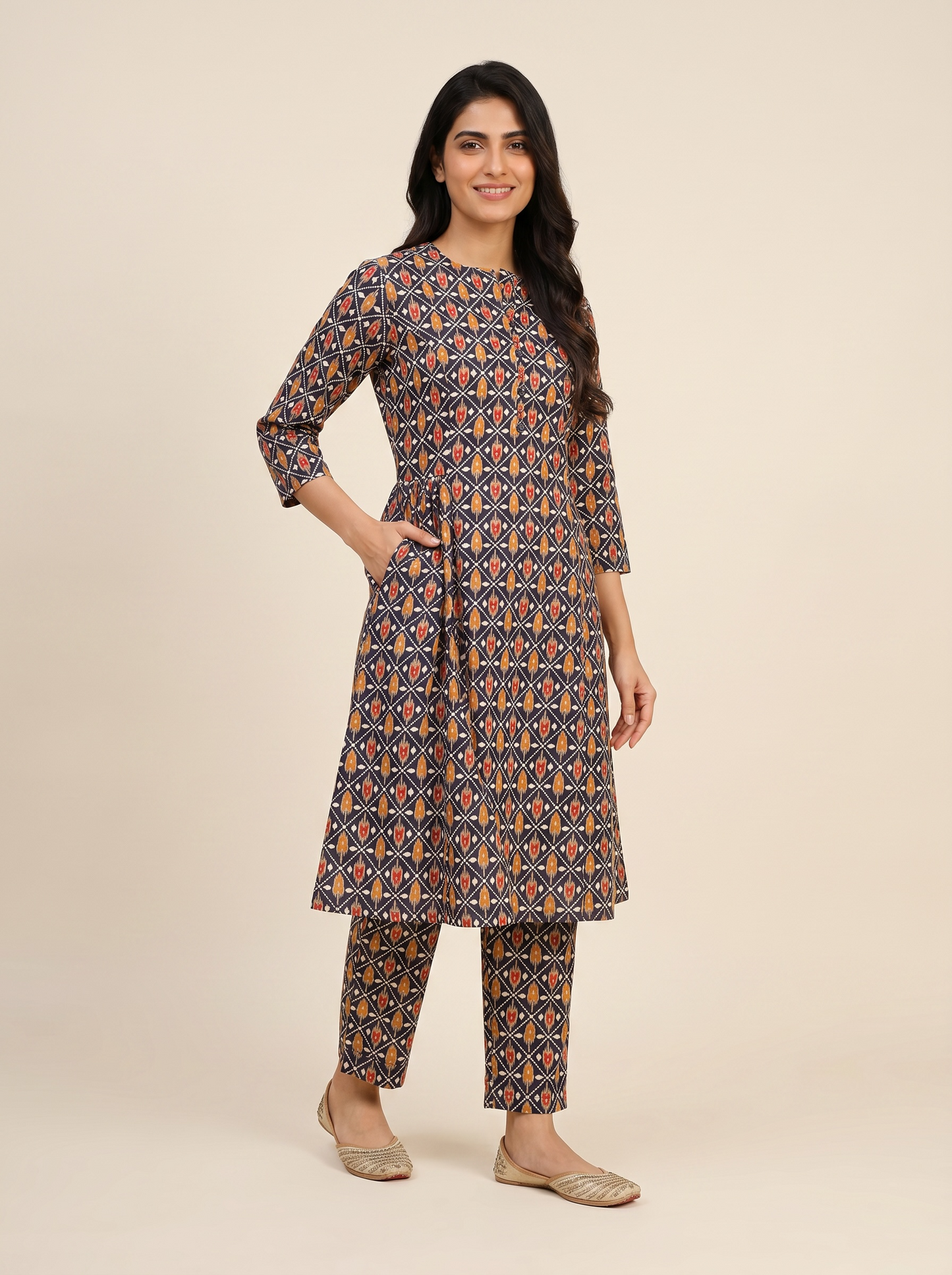 Midnight Mosaic Cotton Co-Ord Set