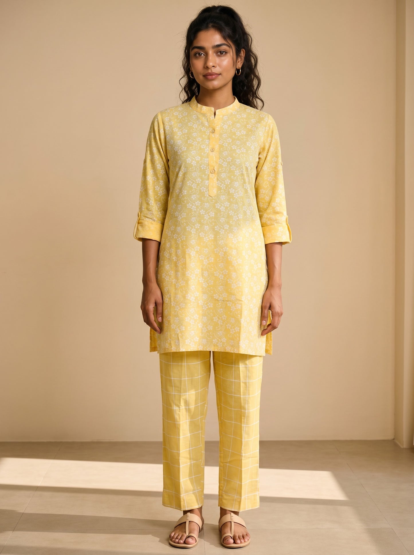Sunshine Bloom Kurta Set