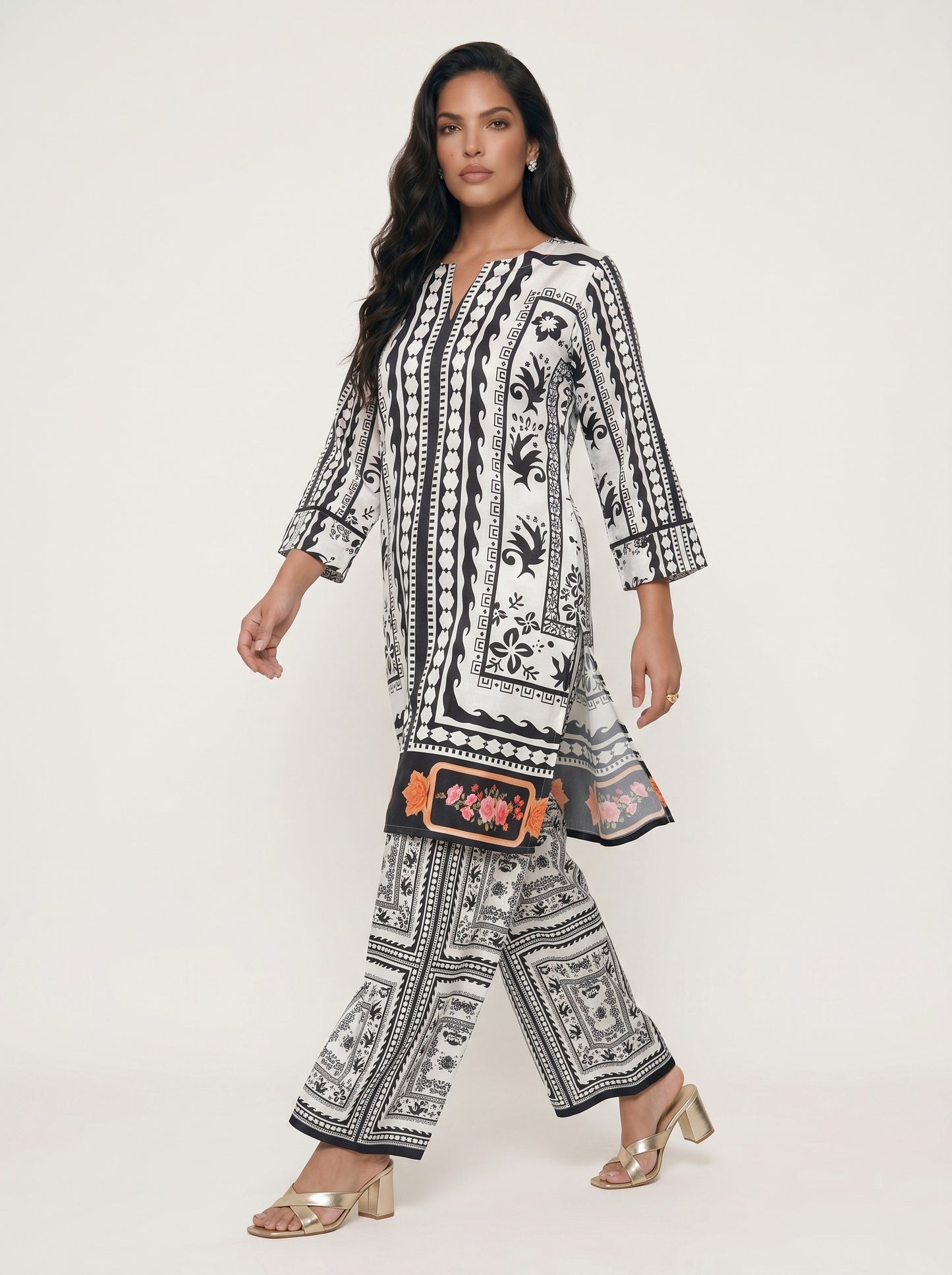Noir Heritage Cotton Co-Ord Set