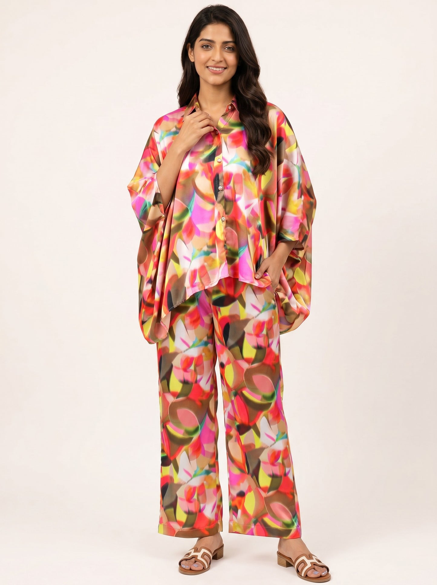 Sunset Muse Satin Co-Ord Set