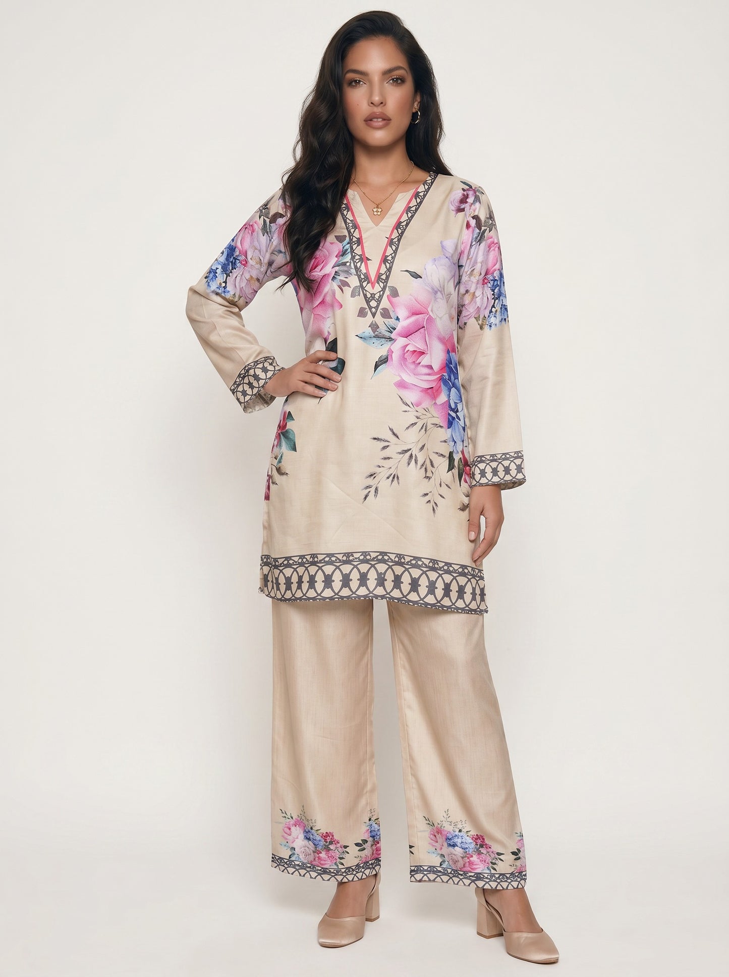 Blush Meadow Cotton Co-Ord Set