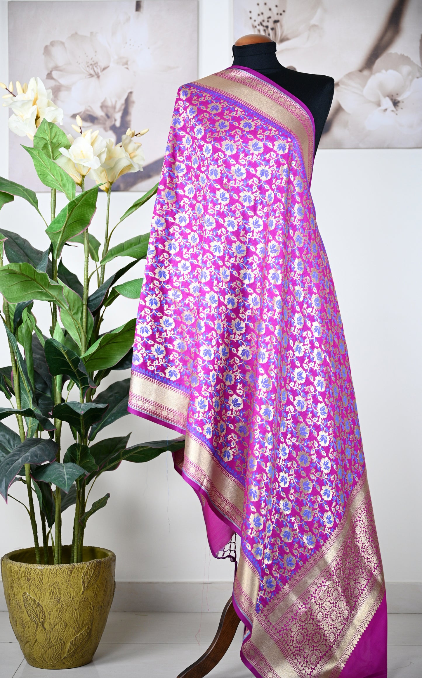 Banarasi Silk Dupatta - Urban Roots
