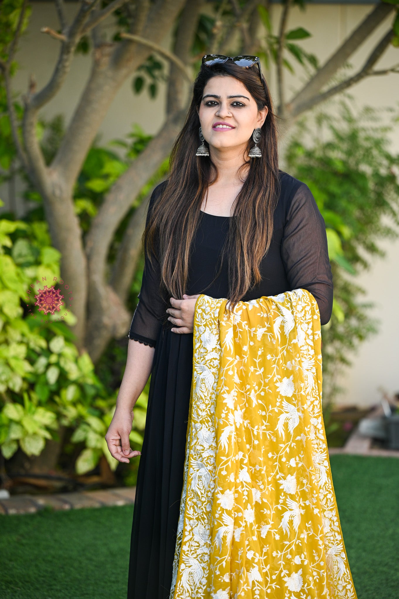 Parsi Gara Embroided Georgette Dupatta