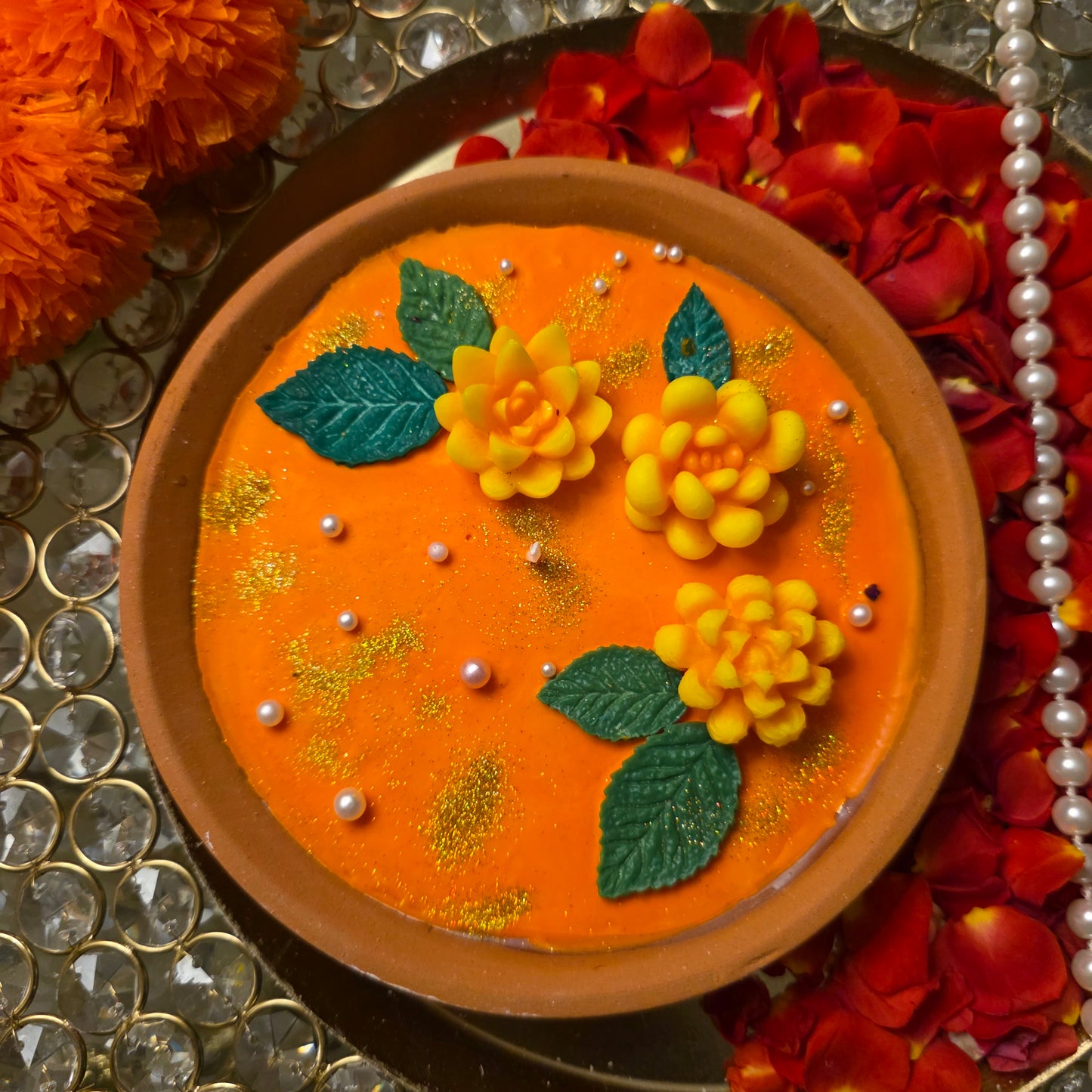 Flower Theme Candle