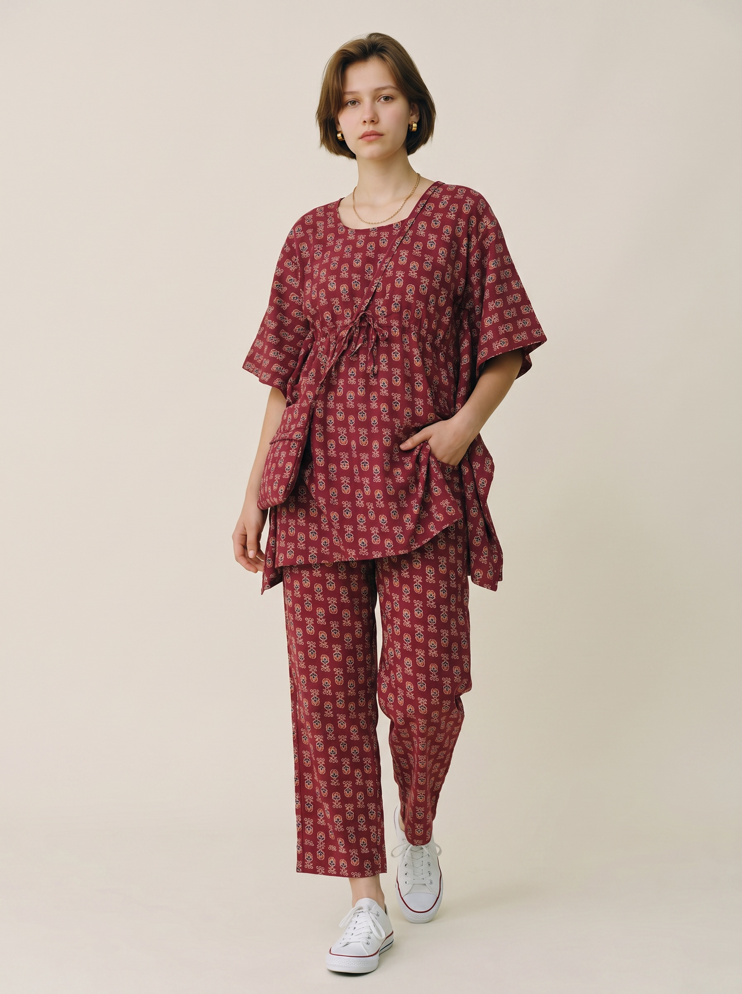 Rosewood Mosaic Cotton Co-Ord Set