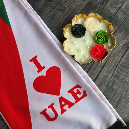 UAE National Day Roses Theme Candle