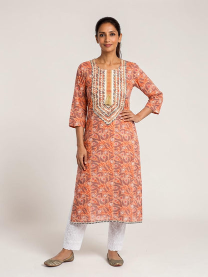 Heritage Hand Block Cotton Kurti