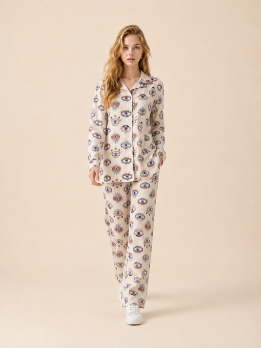 Ivory Evil Eye Co-Ord Set