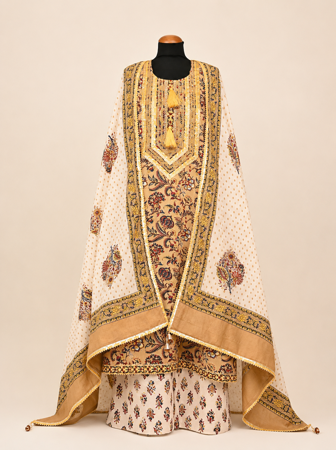 Rangmahal Amber Cotton Suit Fabric Set