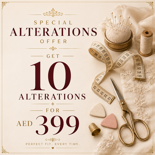 10 Alterations Package – Get 10 Alterations for AED 399