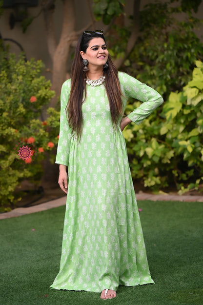 Cotton Long Maxi Dress