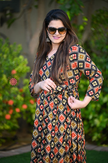 Long Wrap Around Dress