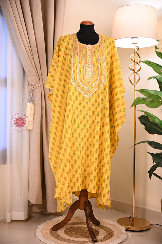 Cotton Hand Block Printed Kurti Fabric