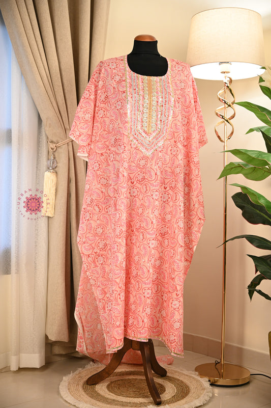 Cotton Hand Block Printed Kurti Fabric