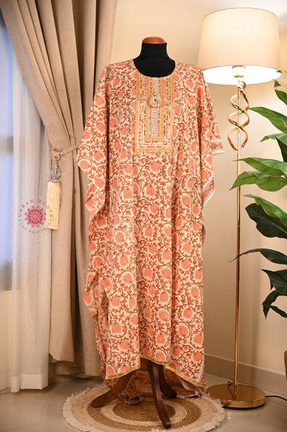 Cotton Hand Block Printed Kurti Fabric