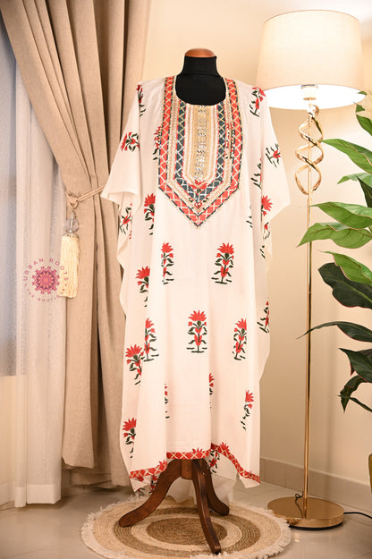 Cotton Hand Block Printed Kurti Fabric