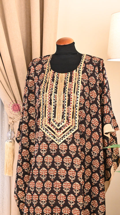 Cotton Hand Block Printed Kurti Fabric