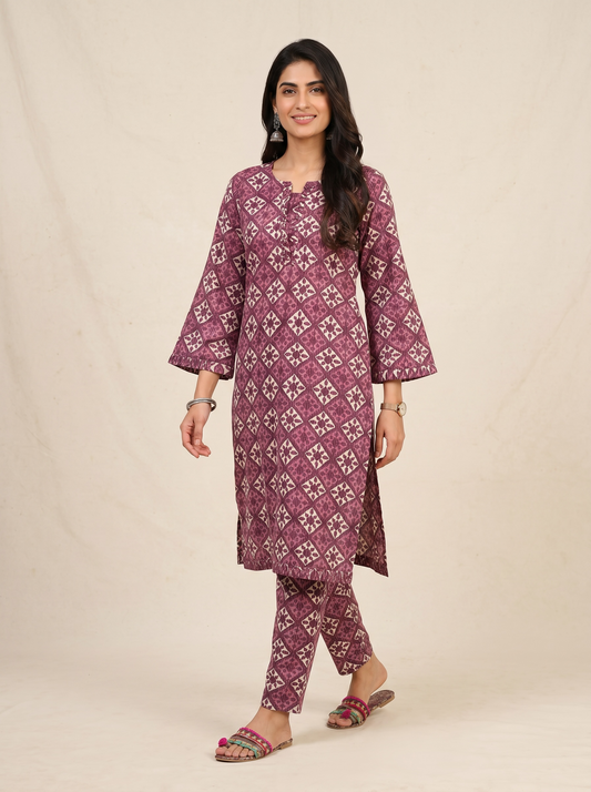 Cotton Printed Co-ord Set