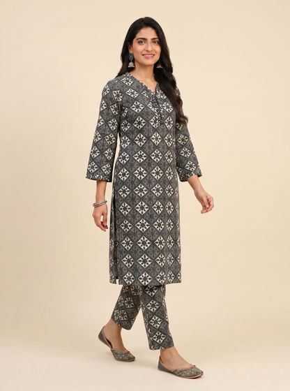 Cotton Printed Co-ord Set
