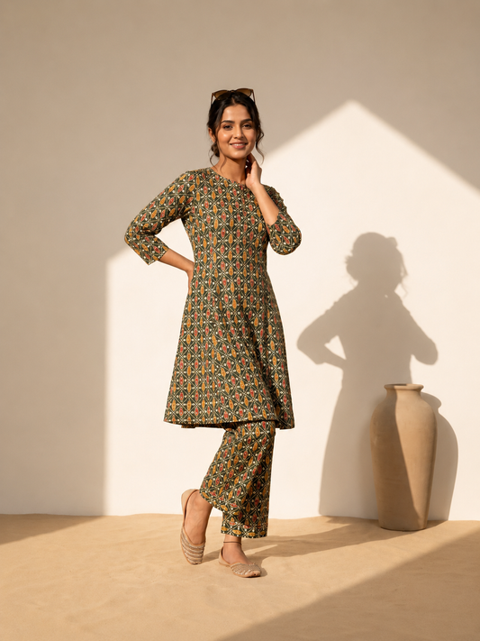 Cotton Printed Co-ord Set