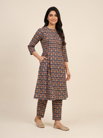 Midnight Mosaic Cotton Co-Ord Set