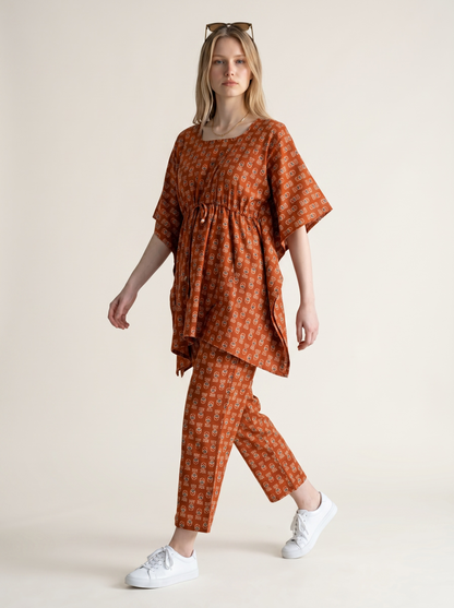 Terracotta Mosaic Cotton Co-Ord Set