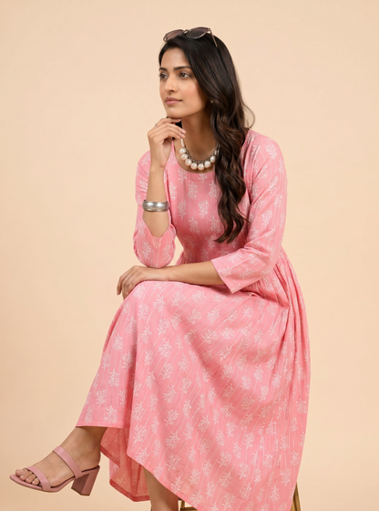 Blush Pink Cotton Maxi Dress – The Summer Holiday Collection
