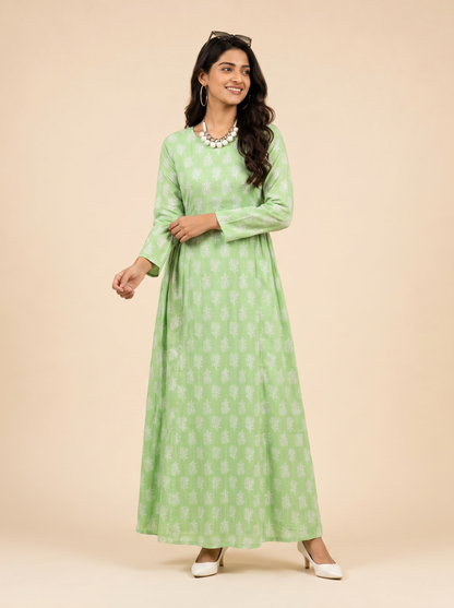 Mint Meadow Cotton Maxi Dress – The Summer Holiday Collection