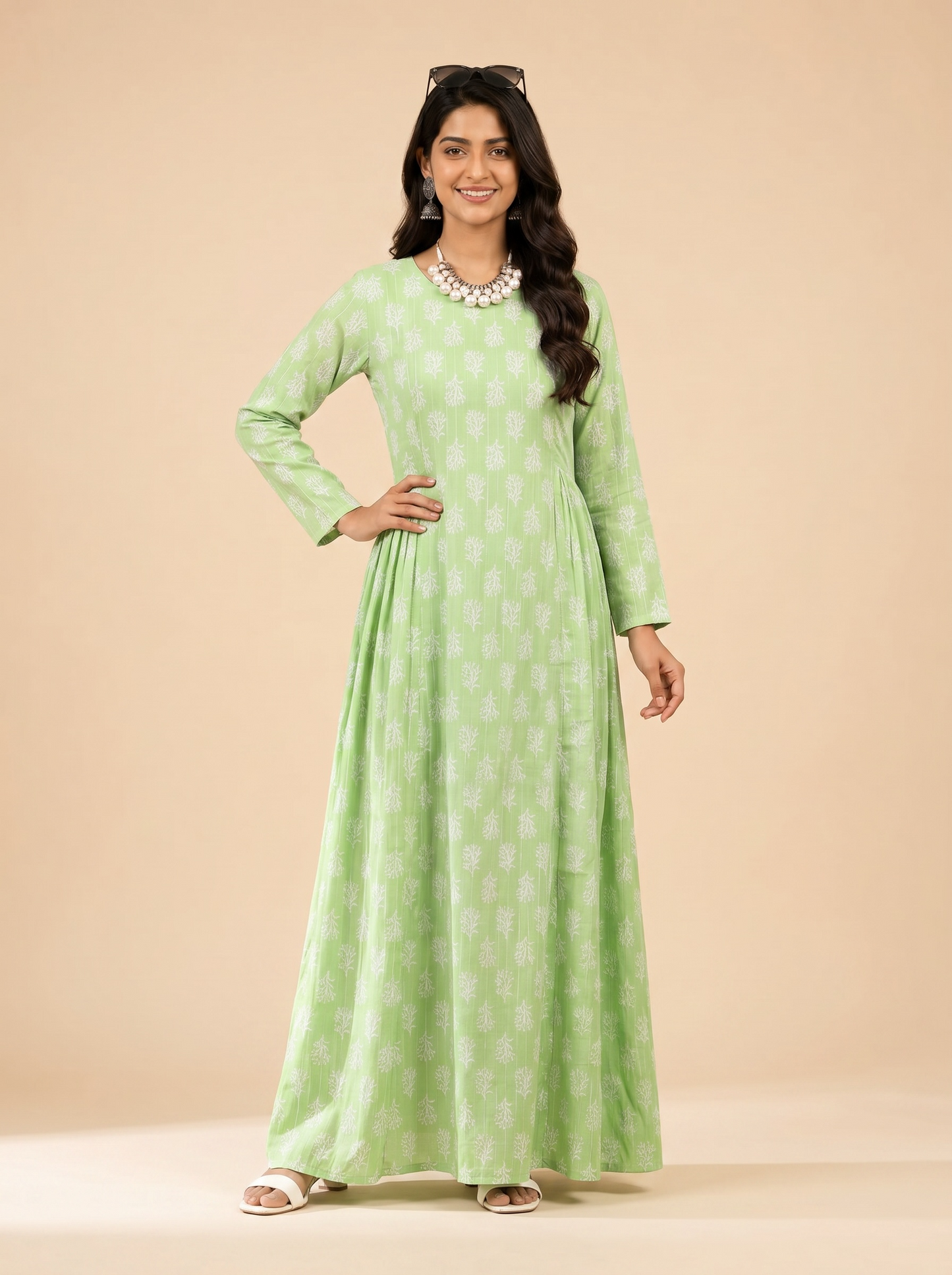 Mint Meadow Cotton Maxi Dress – The Summer Holiday Collection
