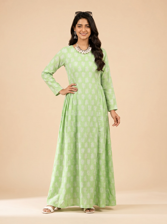 Mint Meadow Cotton Maxi Dress – The Summer Holiday Collection