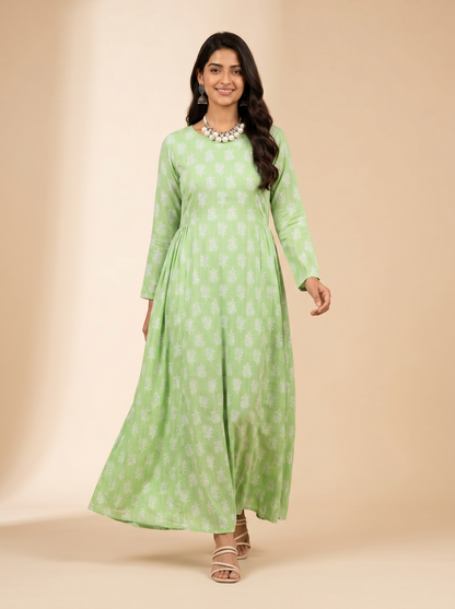 Mint Meadow Cotton Maxi Dress – The Summer Holiday Collection