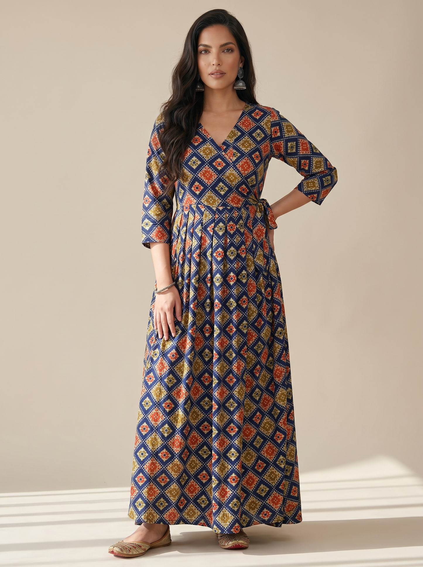 Royal Mosaic Cotton Maxi Dress – The Summer Holiday Collection