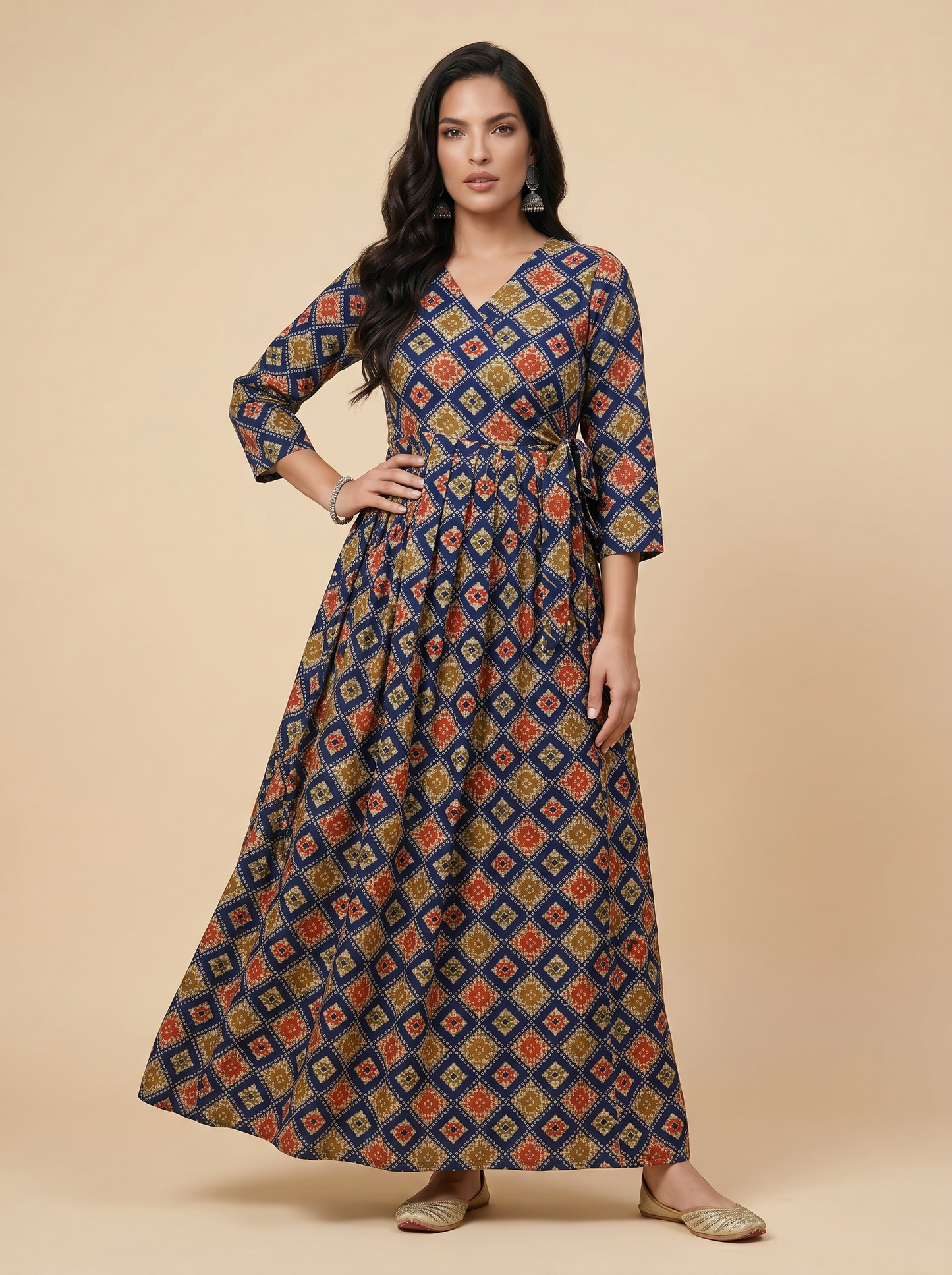 Royal Mosaic Cotton Maxi Dress – The Summer Holiday Collection
