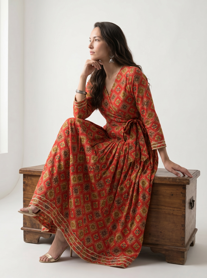 Ruby Mosaic Cotton Maxi Dress – The Summer Holiday Collection