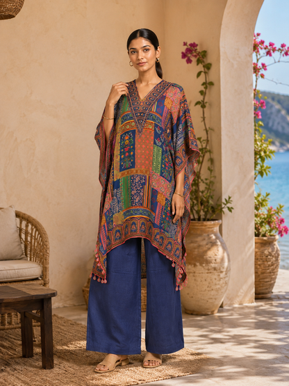 Mehr Mosaic Kaftan Co-Ord Set