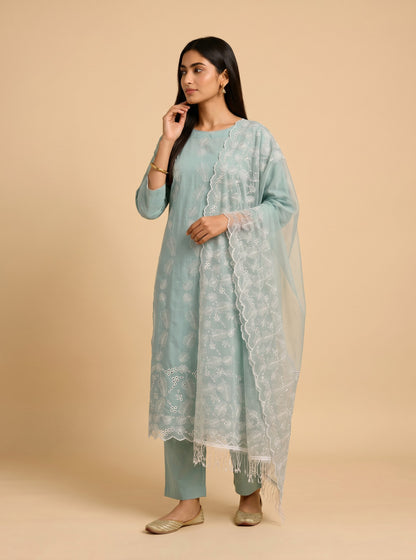 Celeste Meher Embroidered Fabric Set