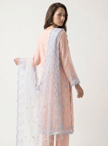 Blush Celeste Embroidered Fabric Set