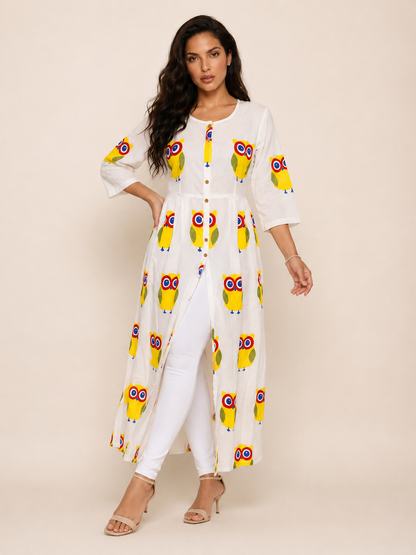 Sunny Owl Dress