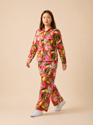 Rosé Muse Satin Co-ord Set