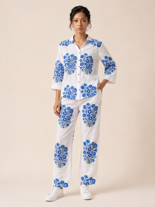 Azure Petal Co-Ord Set
