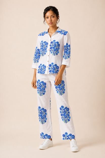 Azure Petal Co-Ord Set