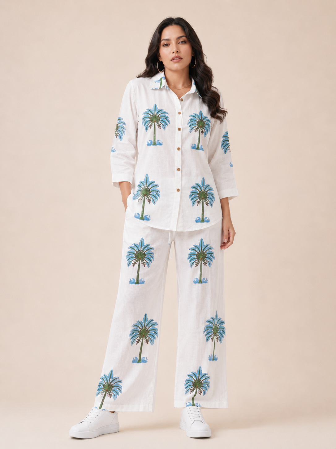 Azure Palm Co-Ord Set