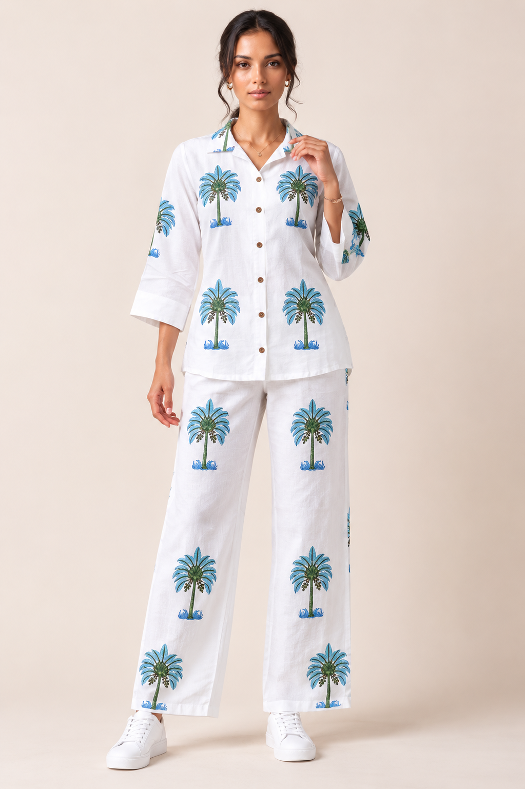 Azure Palm Co-Ord Set
