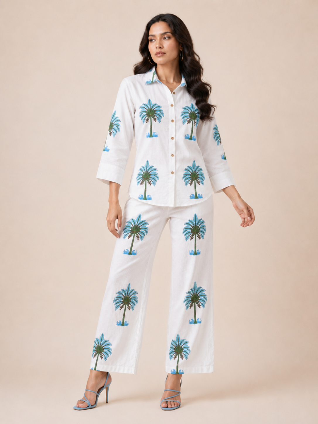 Azure Palm Co-Ord Set