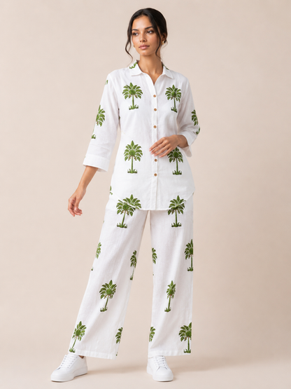 Olive Palm Co-Ord Set