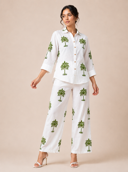 Olive Palm Co-Ord Set