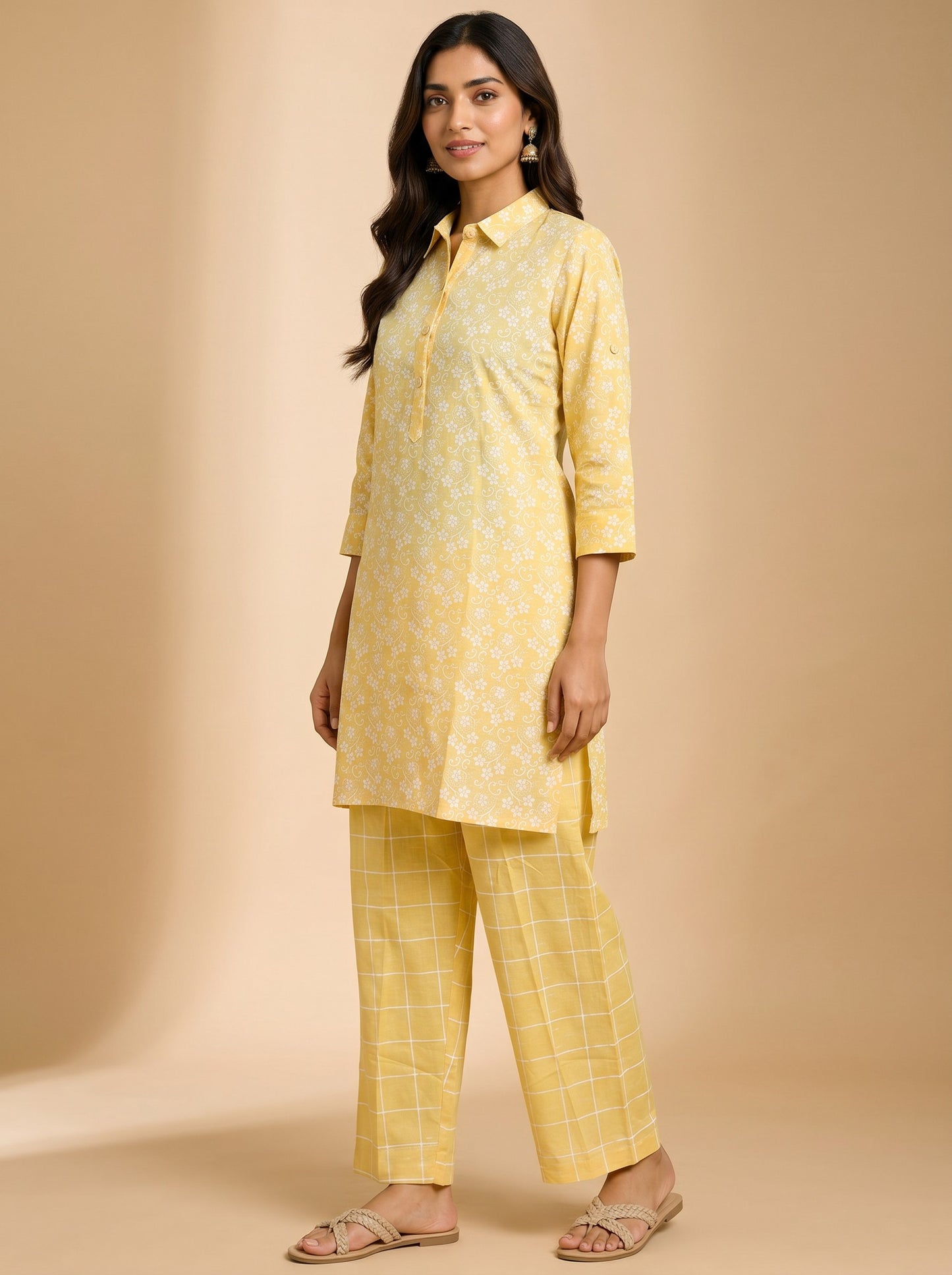 Sunshine Bloom Kurta Set