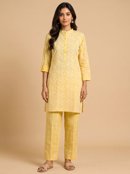 Sunshine Bloom Kurta Set
